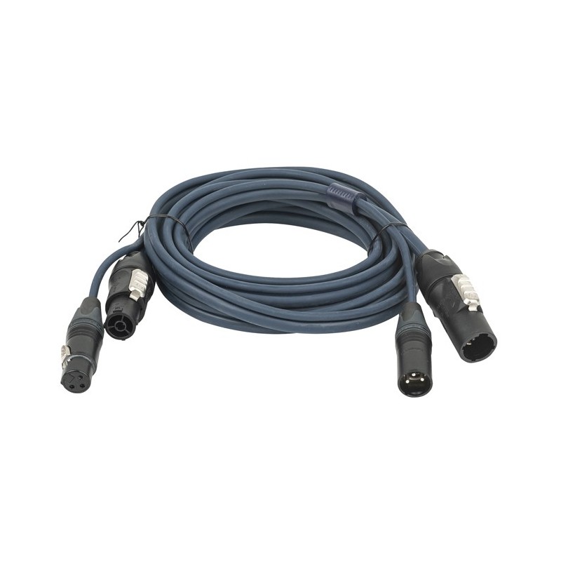 DAP FP1310 FP-13 Hybrid Cable - powerCON TRUE1 & 3-pin XLR -  DMX / Power